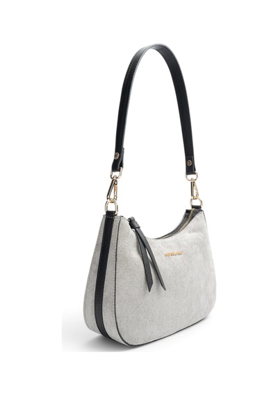 Silver & Polo Silver Polo Füme - Siyah Süet Kadın Omuz Çantası Sp1259