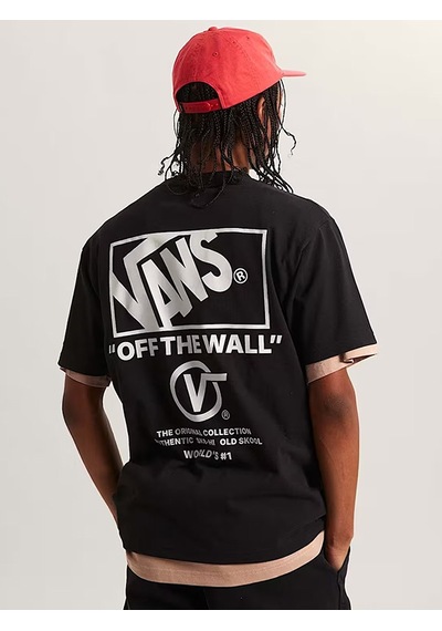 Vans Stacked Hi Ss Tee Erkek Çok Renkli T-shirt - Vn000pew