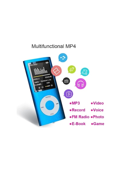 Mp3 Çalar Ses Kayıt Fm Radyo Sd Kart Girişli Mp4 Player 1.8 Inç Renkli Ekran
