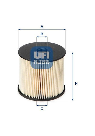 Ufı Yakıt Filtresi Partner-berlıngo-206-307-406-807-c5-c8-jumpy-xantıa-xsara-scudo-expert 2.0hdı Dw10 26.003.00 1906.77 1906.a6 1906.76 1901.65