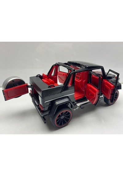 Mercedes G Jip Diecast Büyük Metal Model Araba 1:22 Sesli Işıklı Kaput Bagaj Kapılar Açılabilen Jip Diğer