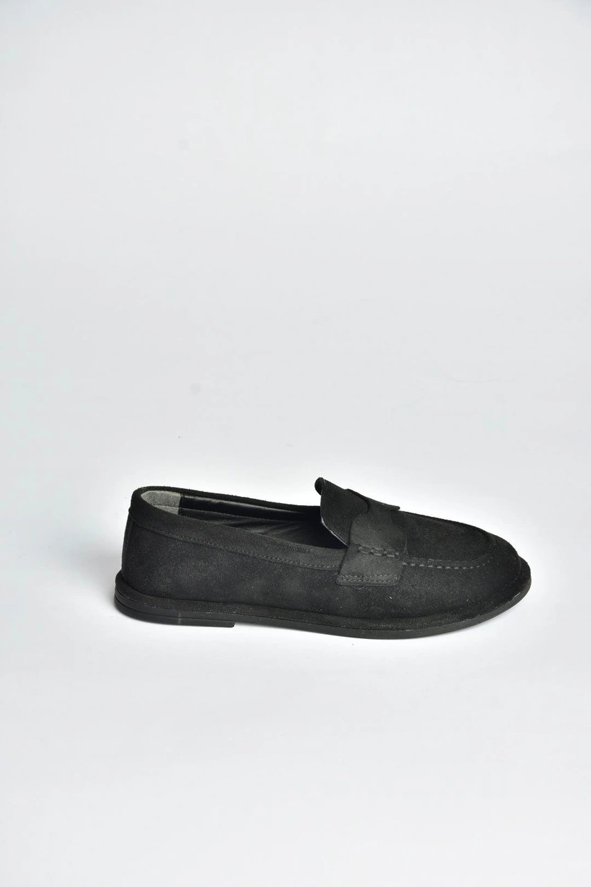 Fox Shoes V846872102 Siyah Süet Günlük Kadın Ayakkabı Siyah-süet
