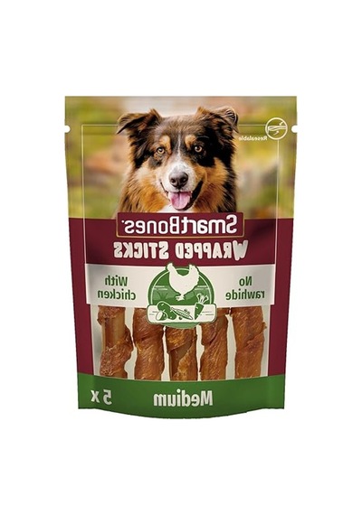 5'li Tavuk Sargılı Medium Stick Köpek Ödülü, Doyurucu İkram 15x9