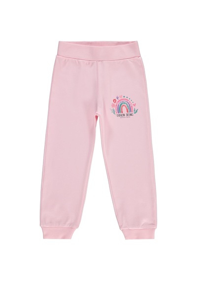 Civil Girls Rainbow Baskılı 2-5 Yaş Eşofman Altı - Pembe