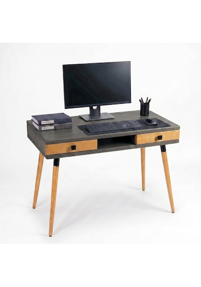 Mobenta Modest Desk: Masif Çalışma & Laptop Masası 2 Çekmece 1 Bölme - 120x60 An-tk Antrasit-ahşap Mobenta Modest Desk: Masif Çalışma & Laptop Masası 2 Çekmece 1 Bölme - 120x60 An-tk Antrasit-ahşap