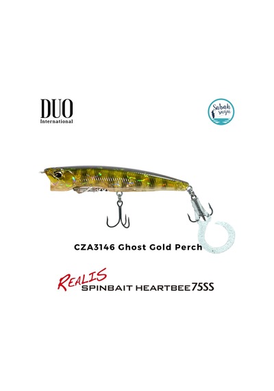 Duo Realis Spinbait Heartbee 75ss Cza3146 Ghost Gold Perch