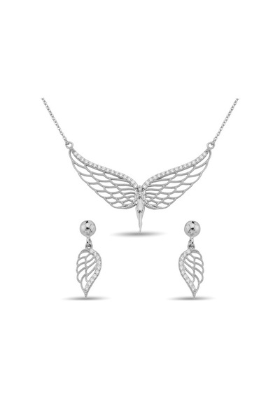 Argentum Concept - Zirkon Taşlı Gümüş Melek Set (137313759)