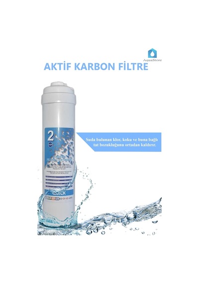 Aquastore Kapalı Kasa 12 Inç Su Arıtma Cihazı Filtresi Inline 6 Aylık Yeni Sistem Filtre Seti Diğer