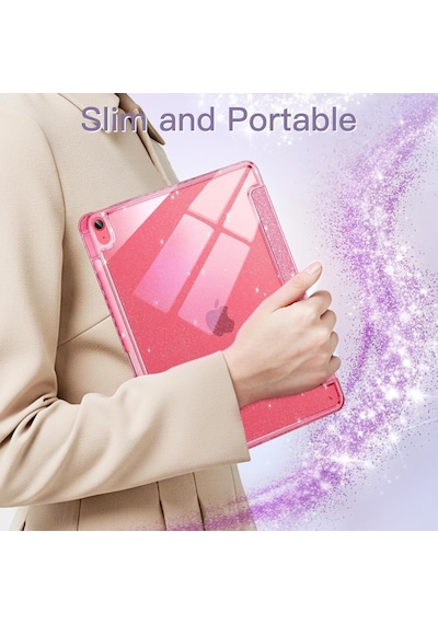 Samsung Galaxy Uyumlu Tab S10 Fe+ Plus 13.1inç - Kılıf Grafiti Şeffaf Kalem Bölmeli X620 X626 - Kapaklı - Kılıf