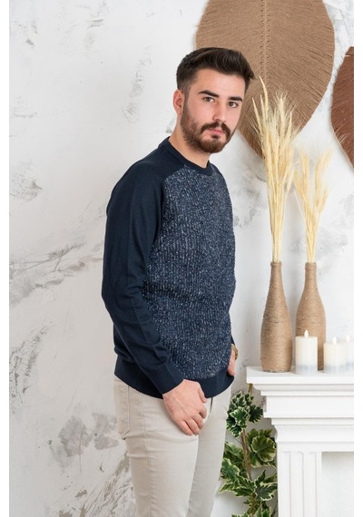 Nehir By Faruk Ülker Sıfır Yaka Regular Fit Erkek Triko Kazak (516906421)