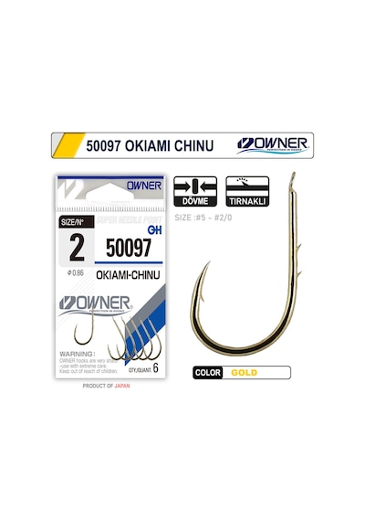 Owner 50097 Okiami-Chinu Gold İğne