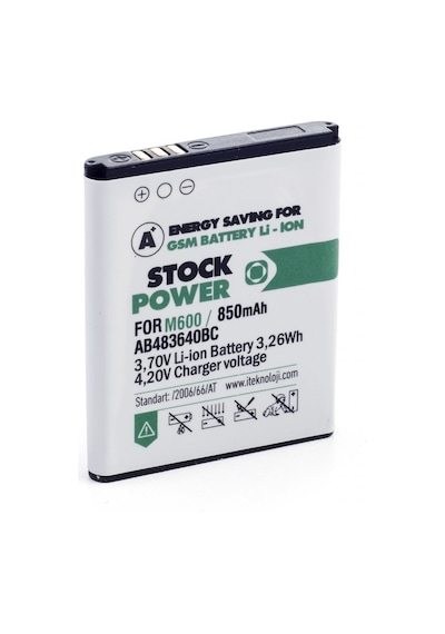 Samsung Uyumlu M600 S8300 Stock Power Batarya