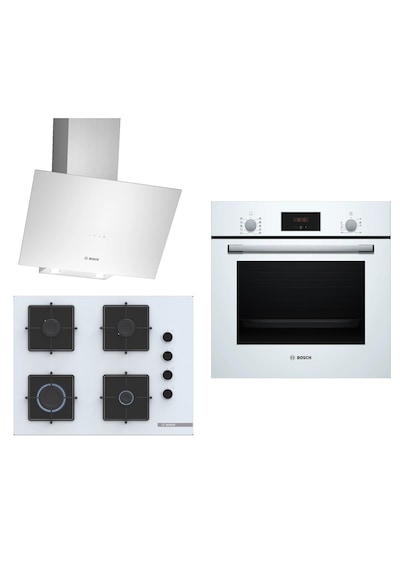 Bosch HBF512BW1T - POP7C2P30O - DWK64PJ20T Ankastre Set