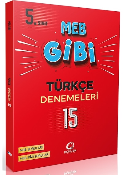 Oksijen 5. Sınıf Türkçe Meb Gibi 15 Li Branş Denemeleri