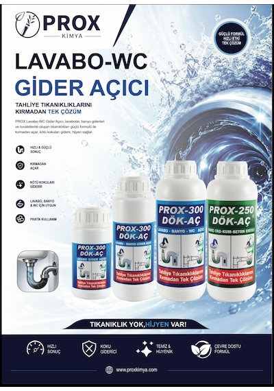 Prox -300 Lavabo-banyo-wc Gider Açıcı 2 Kg