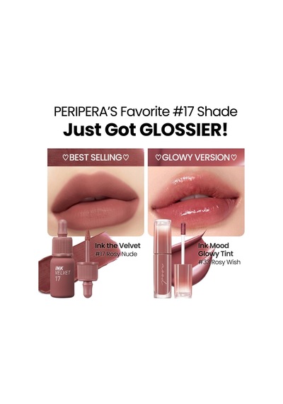 Kalıcı, Pigmentli, Parlak Bitişli Tint Ink Mood Glowy Tint 33 Rosy Wish Çok Renkli