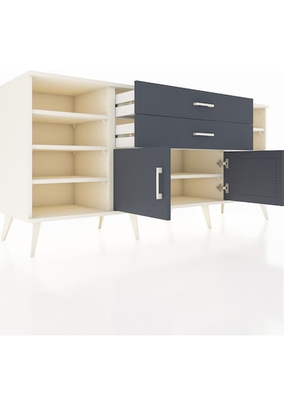 Hyperion Konsol 7 Raflı 2 Çekmeceli 2 Kapaklı 176x44x83 Aytaşı-antrasit Antrasit Hyperion Konsol 7 Raflı 2 Çekmeceli 2 Kapaklı 176x44x83 Aytaşı-antrasit Antrasit