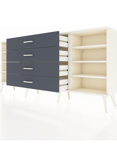 Arges Konsol 6 Raflı 4 Çekmeceli 176x30x83 Aytaşı-aytaşı/antrasit Aytaşı/antrasit Arges Konsol 6 Raflı 4 Çekmeceli 176x30x83 Aytaşı-aytaşı/antrasit Aytaşı/antrasit