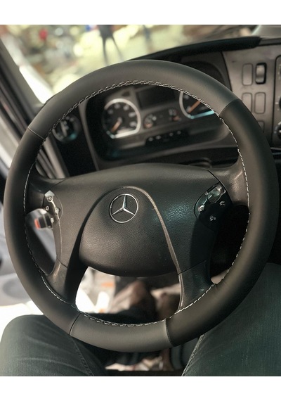 Mercedes Axor 1840 Direksiyon Kılıfı Gri Siyah