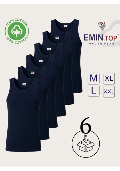 Mercan 6'lı Erkek Lacivert Penye Atleet