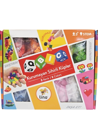 Lino Qbic Kurumayan Sihirli Küpler - 8 Renk