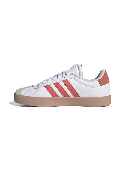 Adidas Vl Court 3.0 Beyaz Kadın Sneaker Beyaz-turuncu Beyaz - Turuncu