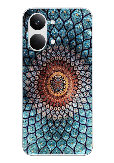 Poco X8 Pro Max Uyumlu İran Dokuması Baskılı Silikon Kılıf Renkli