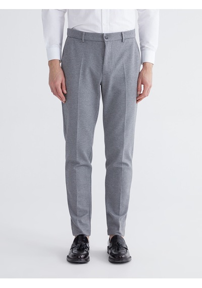 Lcw Busıness Gri Slim Fit Ekose Erkek Takım Elbise Pantolon