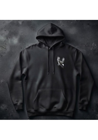 Berru Butik & Textil Kartal Ve Kurt Figürlü Baskı Detaylı Kapşonlu Hoodie / Sweatshirt Kişiselleştirilebilir Siyah Berru Butik & Textil Kartal Ve Kurt Figürlü Baskı Detaylı Kapşonlu Hoodie / Sweatshirt Kişiselleştirilebilir Siyah