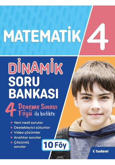 4.Sınıf Matematik Dinamik Soru Bankası -  Tudem Yayınları