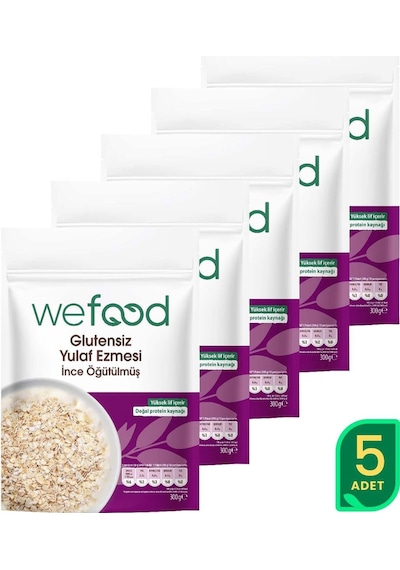 İnce Öğütülmüş Glutensiz Yulaf Ezmesi 5'li