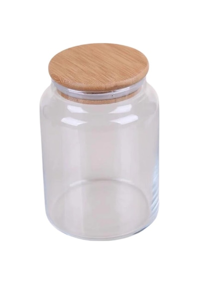 Mien Bambu Kapaklı Cam Kavanoz 800 Ml