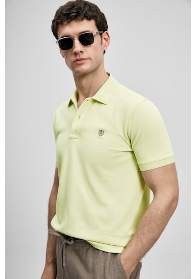 Lufian Laon Erkek Polo Yaka T-shirt 111040230 Sarı