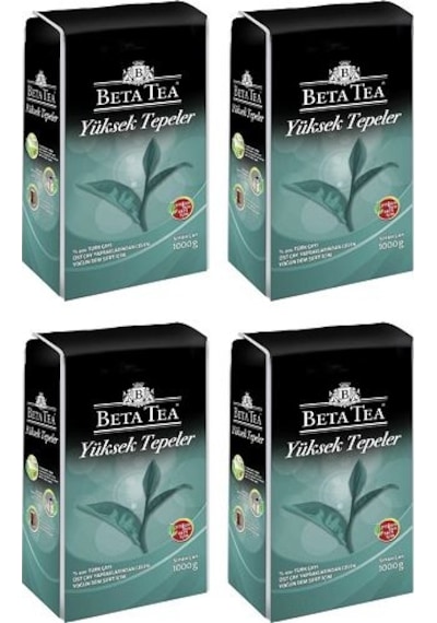 Beta Tea Yüksek Tepeler Siyah Dökme Çay 4 x 1 KG Beta Tea Yüksek Tepeler Siyah Dökme Çay 4 x 1 KG