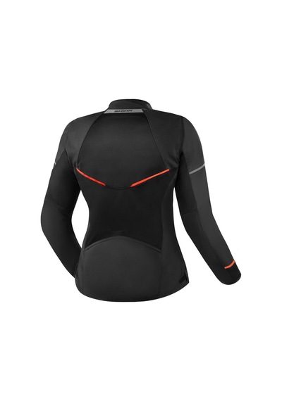 Shima X-mesh Korumalı Yazlık Kadın Motosiklet Montu Siyah Kırmızı