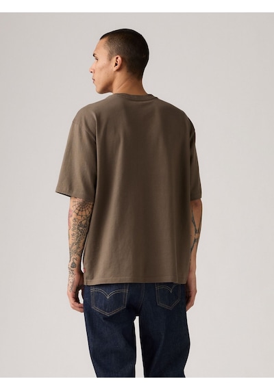 Levi's Erkek Kahverengi Bisiklet Yaka Rahat Kesim Loose T-shirt - 001tr-0004 Kahverengi