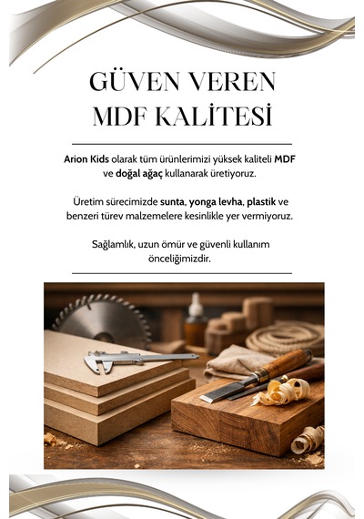 Alin Çalışma Masası Mdf Gövde Ağaç Ayaklı Fonksiyonel Ve Modern Genç Odası Masası Bej