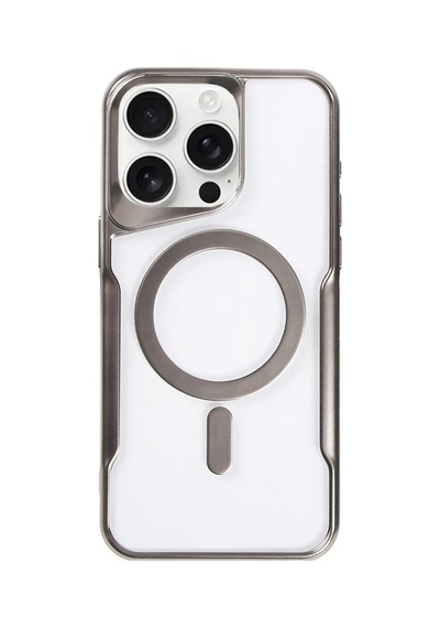 Newface - 522 - Apple iPhone Uyumlu 14 Pro Max Kılıf Boyi Magsafe Silikon Kapak - - Glblseme - Titan Gri