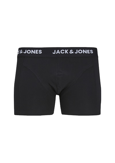 Jack & Jones Erkek 3'lü Düz Renk Boxer Paketi Black Siyah