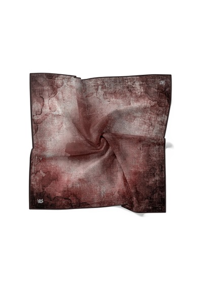Levidor Tensel Eşarp Batik Desen Siyah Bordo Siyah Bordo
