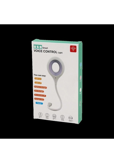 Ses Kontrollü Mini Usb Led Lamba Yuvarlak Akrobat Kollu Standart