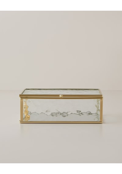 English Home Poly Cam Dekoratif Kutu 18x12x6 Cm Gold