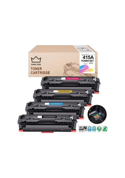 Hp 415a Uyumlu Toner Set - Çipli / W2030a / W2031a / W2032a / W2033a/ M455 / M480 / M454 / M478 / M479