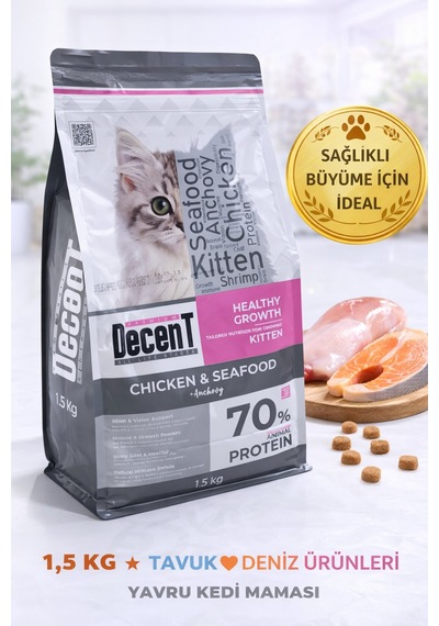 Decent Tuk & Deniz Ürünlü Yru Kedi Sı 1,5 Kg