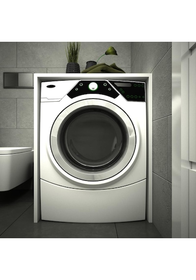 Erahome Mine Çamaşır Makinesi Alt Dolabı Kapaksız Beyaz (355914982) Beyaz