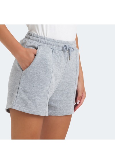 Slazenger VIXI Kadın Cepli Gri Şort
