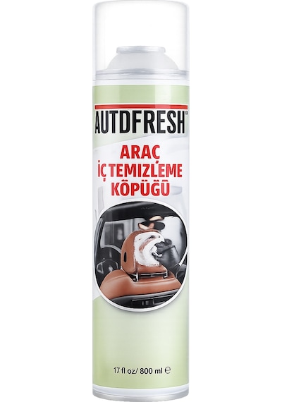 Autofresh Araç İç Temizleyici Köpük Sprey 500 Ml Oto Koltuk, Tavan, Döşeme Ve Torpido Temizleme Köpüğü