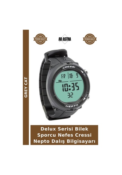 Delux Serisi Bilek Sporcu Nefes Cressi Nepto Dalış Bilgisayarı Blue