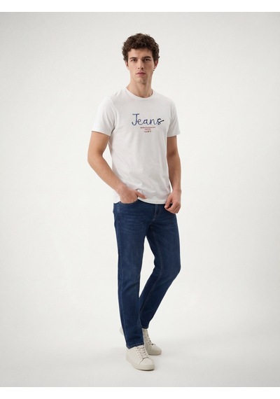 LOFT Regular Fit Erkek Tshirt K.kol Lf2042755 Q1.v1 Beyaz