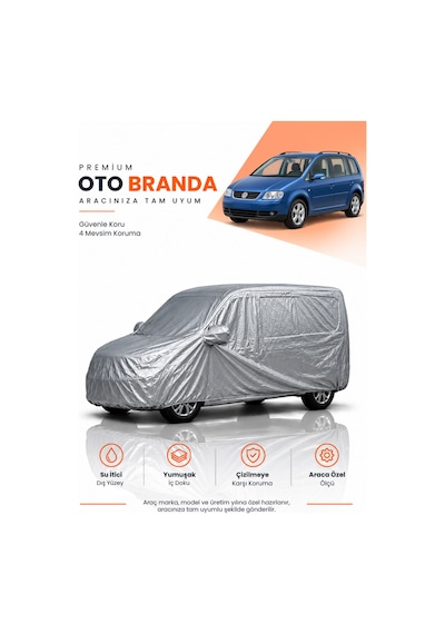 Volkswagen Touran 2003-2010 Kombi Uyumlu Araba Brandası Oto Branda Araba Örtüsü Araç Çadırı